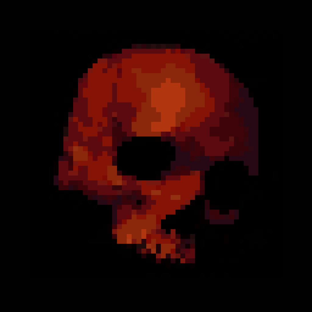 Contender — uncrowned pixel skull